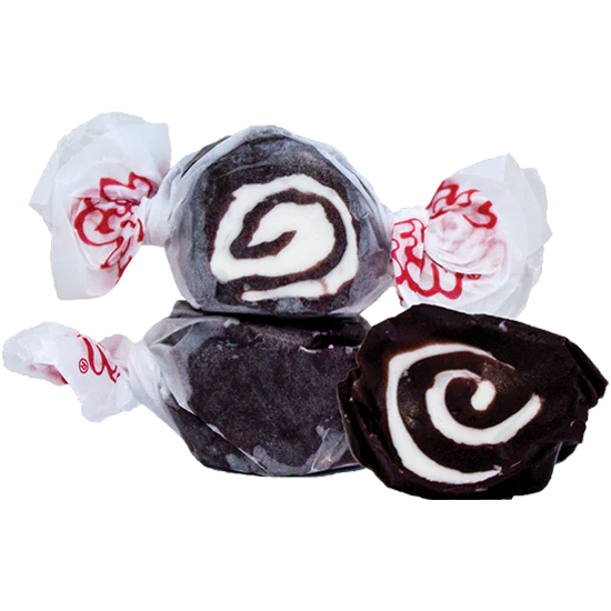 Black Licorice Swirl Salt Water Taffy