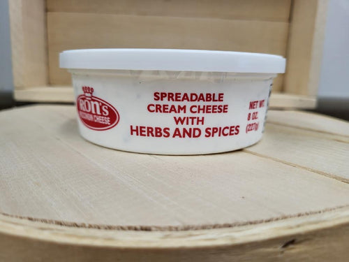 Ron's Spreadable Cream Cheese W/ Herbs & Spices, 8oz.