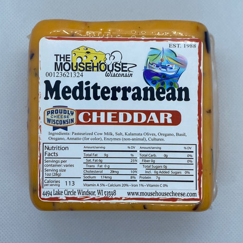 Mediterranean Cheddar, Approx wt. 14oz