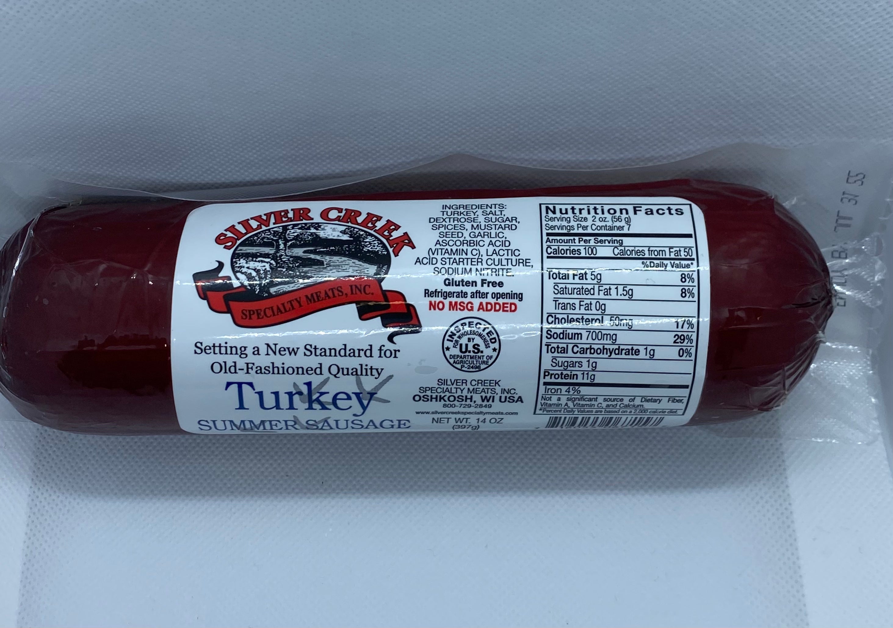 Silver Creek Beef Summer Sausage 8 oz.